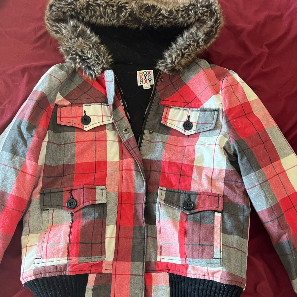 Roxy snow jacket with fur hood